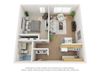 Floorplan of 1 bedroom apartment Floorplan of 1 bedroom apartment at The Life at Madison Grove, Wisconsin, 53716